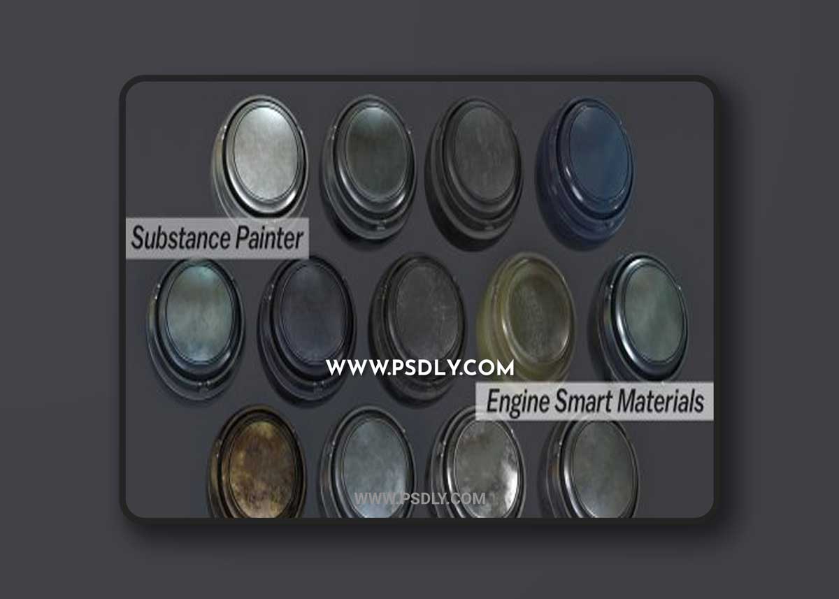 Artstation - 13 Substance Painter Engine Metal Automotive Smart Materials 1 Artstation - 13 Substance Painter Engine Metal Automotive Smart Materials