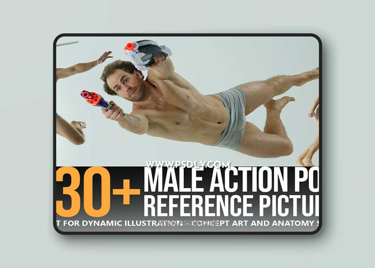 Artstation - Grafit Studio - 330+ Male Action Pose Reference Pictures 1 Artstation - Grafit Studio - 330+ Male Action Pose Reference Pictures