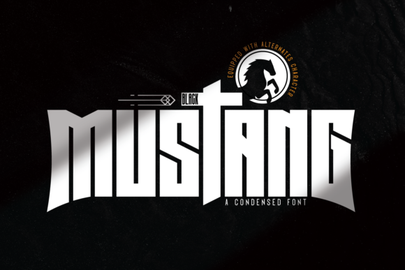 Black Mustang Font 1 Black Mustang Font