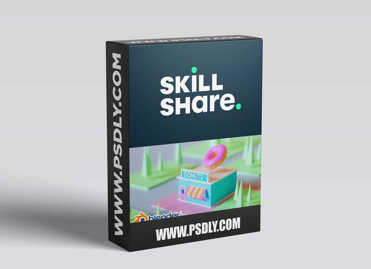 Blender 3D: Easy Cartoon Donut Shop Scene 1 Blender 3D: Easy Cartoon Donut Shop Scene