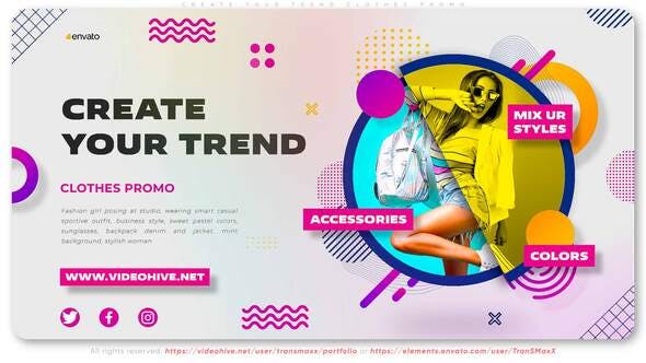 Videohive Create Your Trend Clothes Promo 35344272 1 Videohive Create Your Trend Clothes Promo 35344272