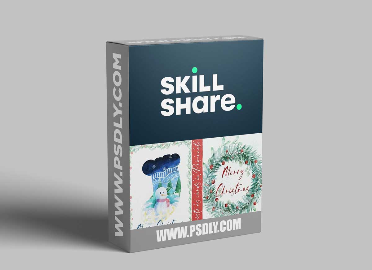Creating Watercolor Christmas card - How to Make Christmas Brushes in Procreate 1 Creating Watercolor Christmas card - How to Make Christmas Brushes in Procreate
