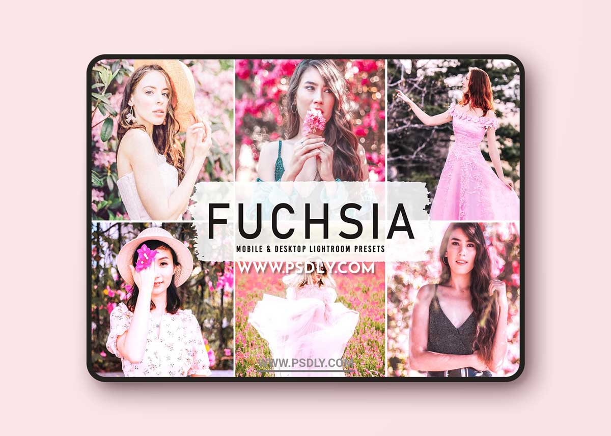 CreativeMarket - Fuchsia Pro Lightroom Presets 6640944 1 CreativeMarket - Fuchsia Pro Lightroom Presets 6640944