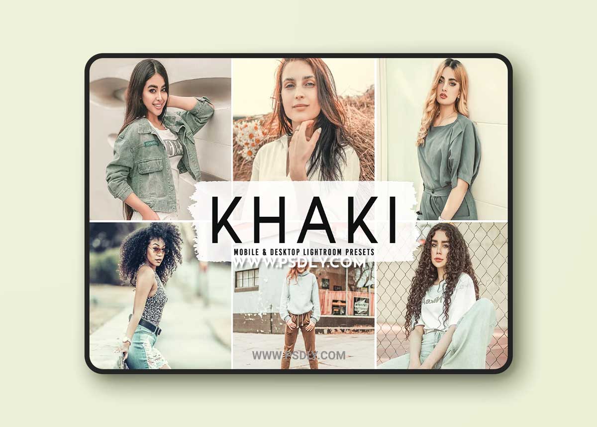 CreativeMarket - Khaki Pro Lightroom Presets 6640969 1 CreativeMarket - Khaki Pro Lightroom Presets 6640969