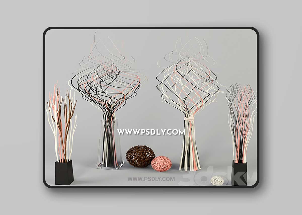Decorative Threads 3D Model 1 Decorative Threads 3D Model