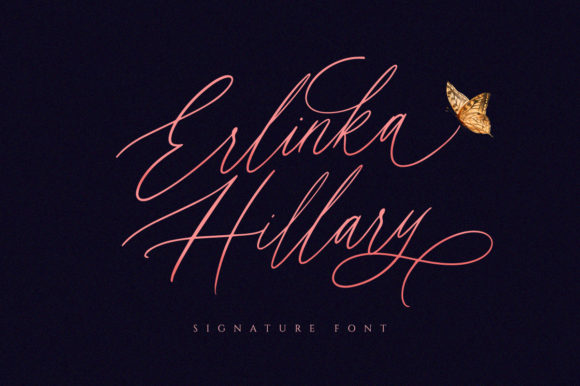 Erlinka Hillary Font 1 Erlinka Hillary Font