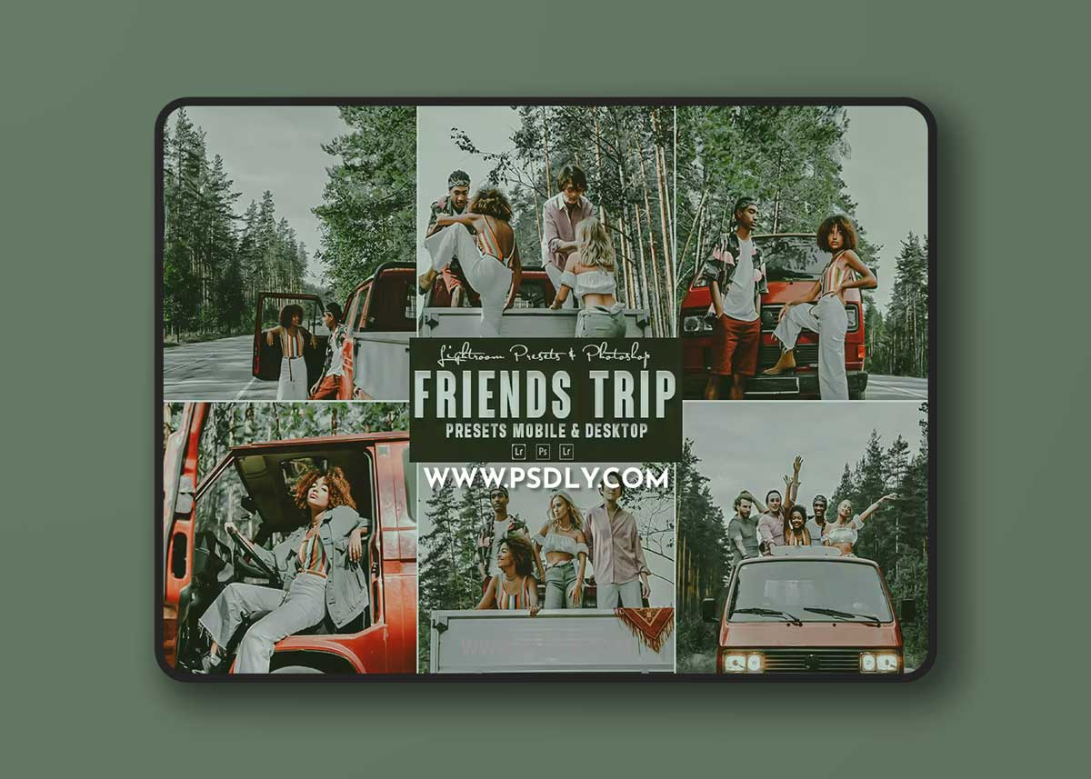 Friends Trip Photoshop Action & Lightrom Presets 1 Friends Trip Photoshop Action & Lightrom Presets