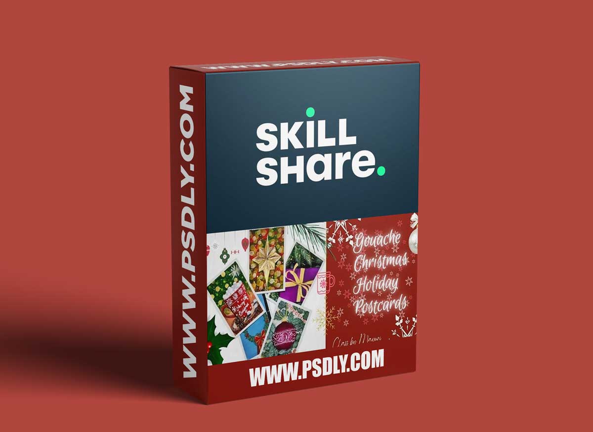 Gouache Christmas Holiday Postcards: Gouache Metallics for the added Bling!! 1 Gouache Christmas Holiday Postcards: Gouache Metallics for the added Bling!!
