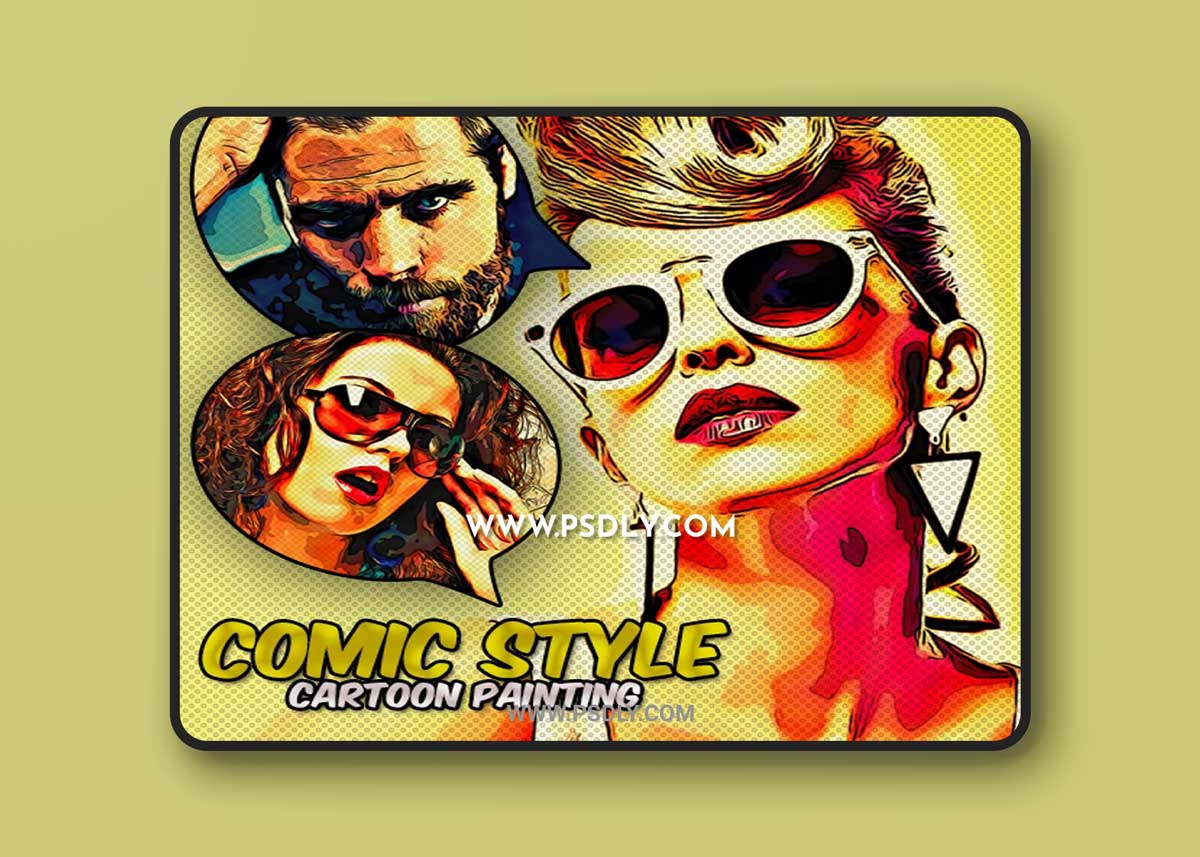 GraphicRiver - Comic Style Cartoon Painting 34625592 1 GraphicRiver - Comic Style Cartoon Painting 34625592