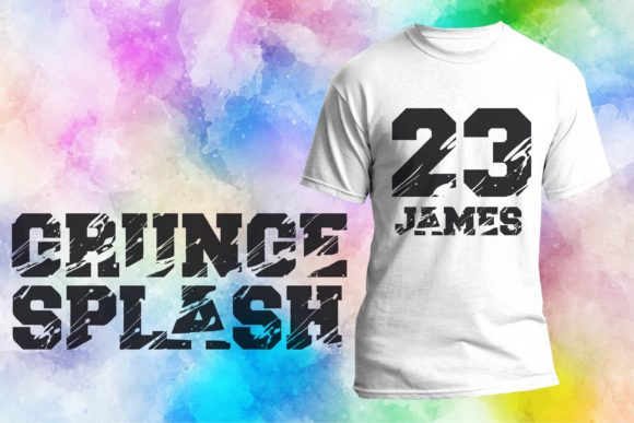 Grunge Splash Font 1 Grunge Splash Font