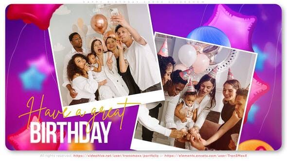 Videohive Happy Birthday Cards Slideshow 35401658 1 Videohive Happy Birthday Cards Slideshow 35401658