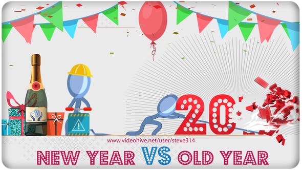 Videohive Happy New Year vs Bad Old Year - Humorous Greetings 20992941 1 Videohive Happy New Year vs Bad Old Year - Humorous Greetings 20992941