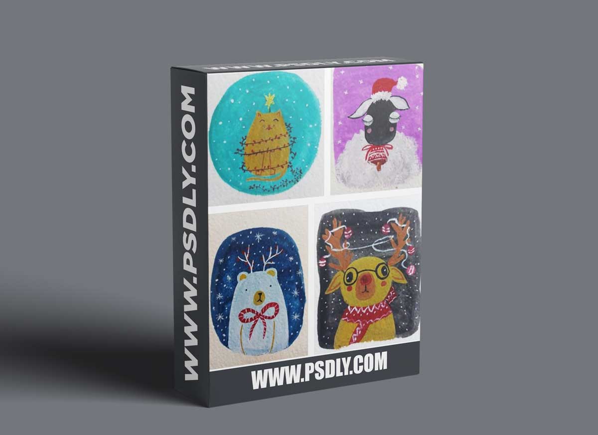Last Minute Holiday Cards With Gouache 1 Last Minute Holiday Cards With Gouache