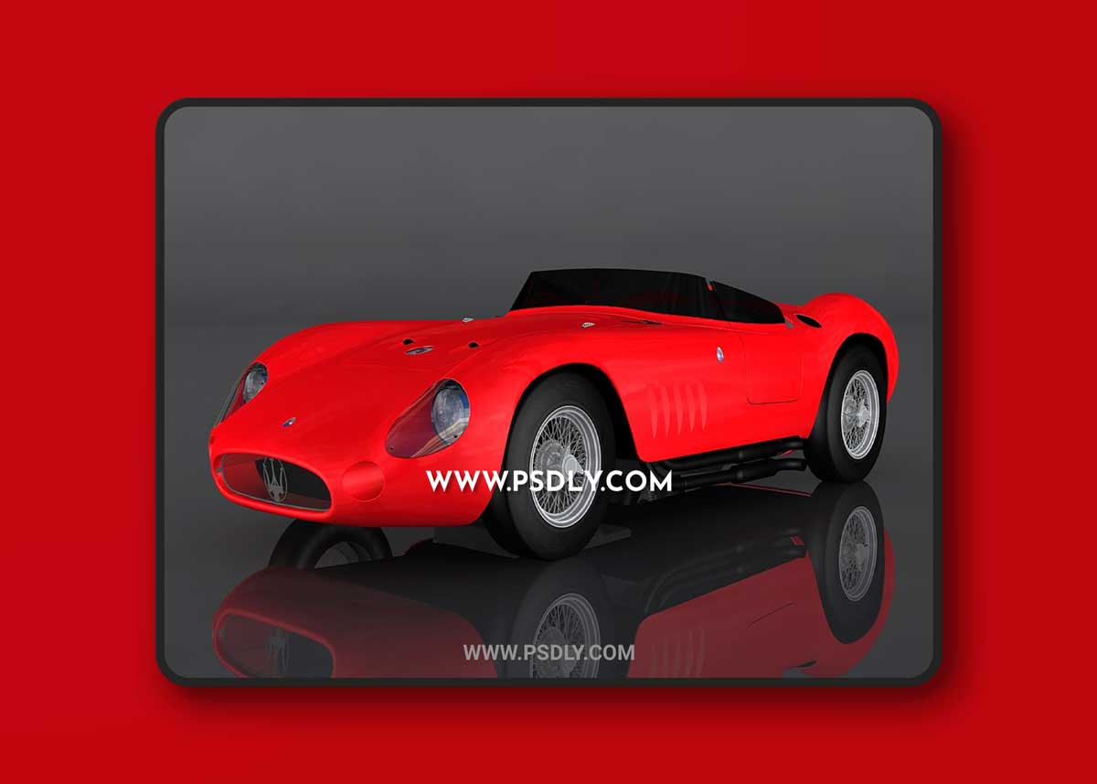 Maserati 300 S 3D Model o93807 1 Maserati 300 S 3D Model o93807