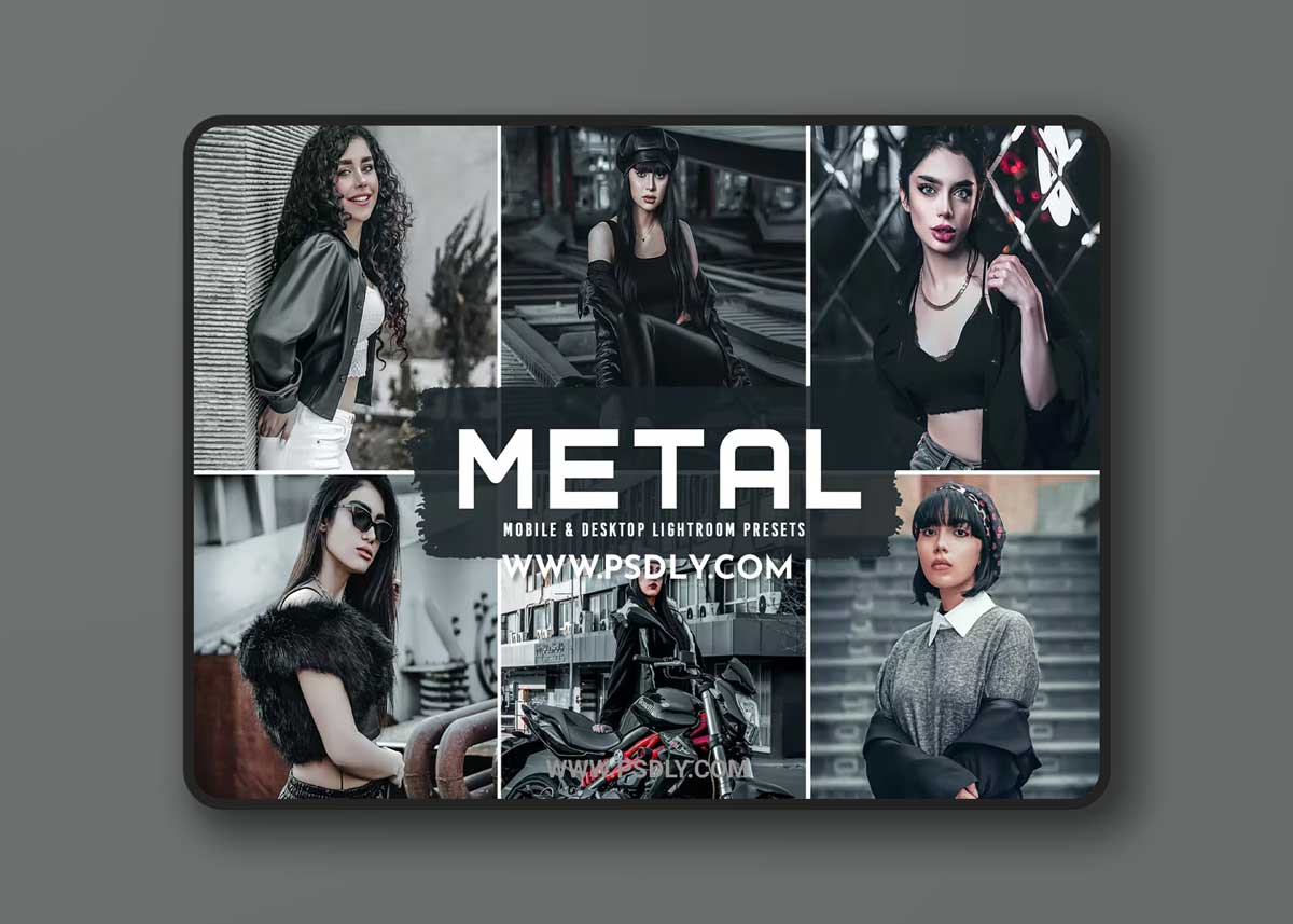 Metal Mobile & Desktop Lightroom Presets 1 Metal Mobile & Desktop Lightroom Presets