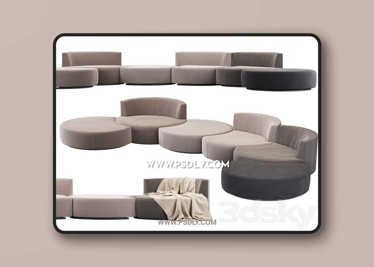 Modular sofa Mussi Italy Sedutalonga 1 Modular sofa Mussi Italy Sedutalonga