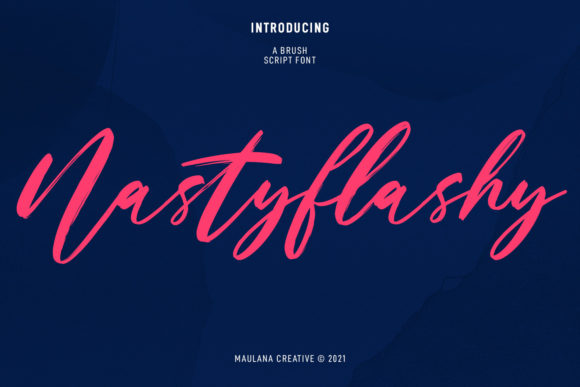 Nastyflashy Script Font 1 Nastyflashy Script Font