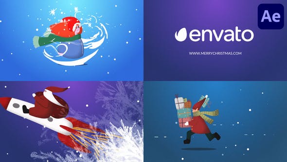 Videohive Cartoon Christmas Logo Pack for After Effects 35348351 1 Videohive Cartoon Christmas Logo Pack for After Effects 35348351