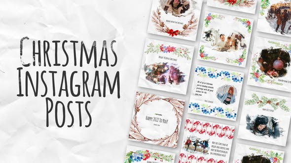Videohive Christmas Instagram Posts 35334711 1 Videohive Christmas Instagram Posts 35334711