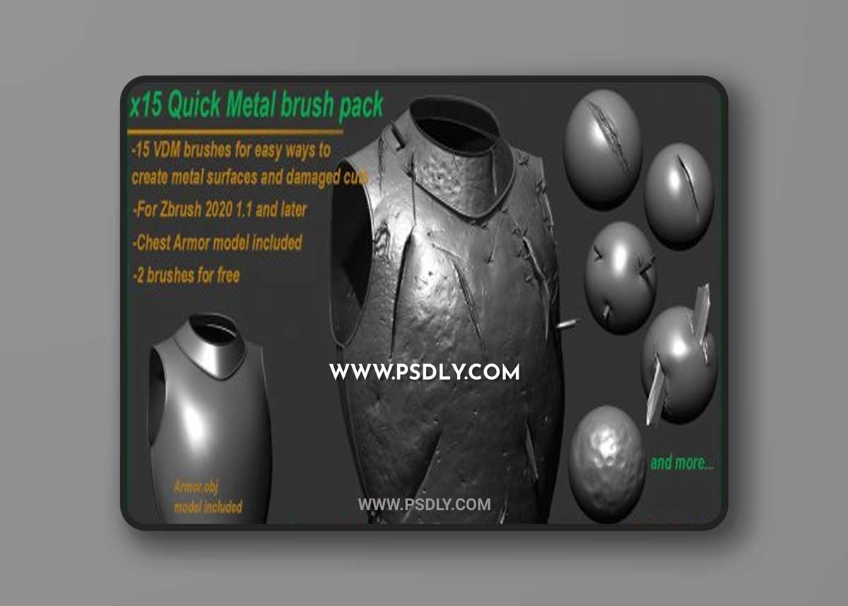 Quick Metal Surface and Cuts Brush 1 Quick Metal Surface and Cuts Brush