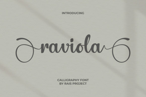 Raviola Font 1 Raviola Font