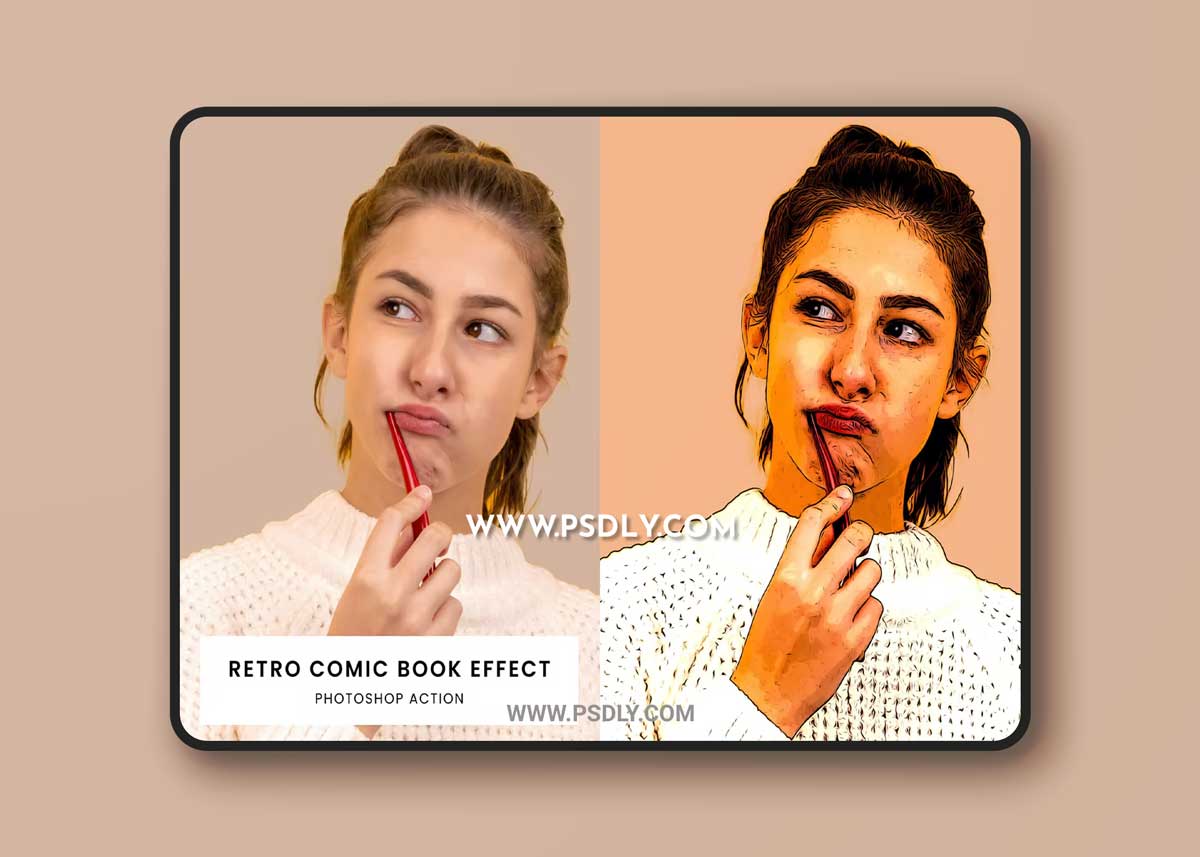 Retro Comic Book Photoshop Action 1 Retro Comic Book Photoshop Action