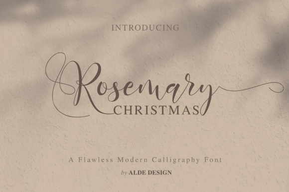 Rosemary Christmas Font 1 Rosemary Christmas Font