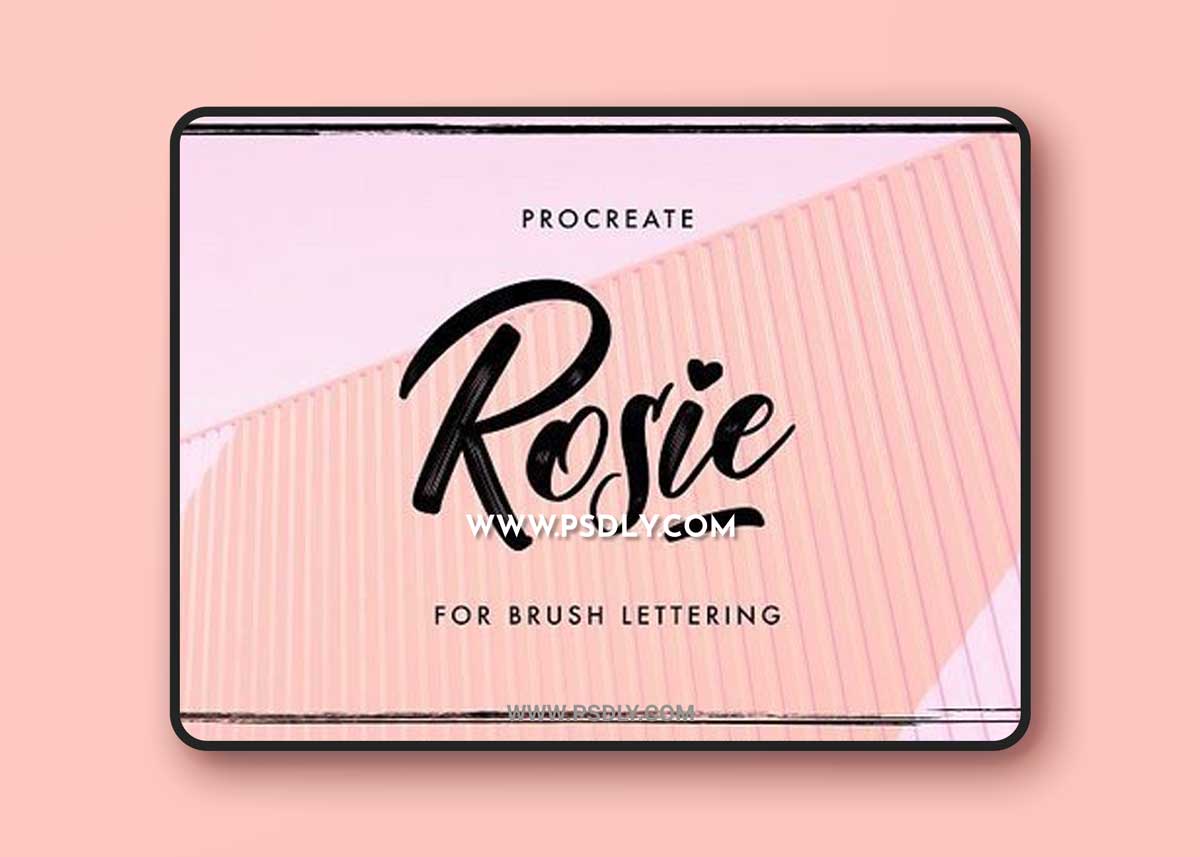 Rosie - Procreate Lettering Brush 1196825 1 Rosie - Procreate Lettering Brush 1196825