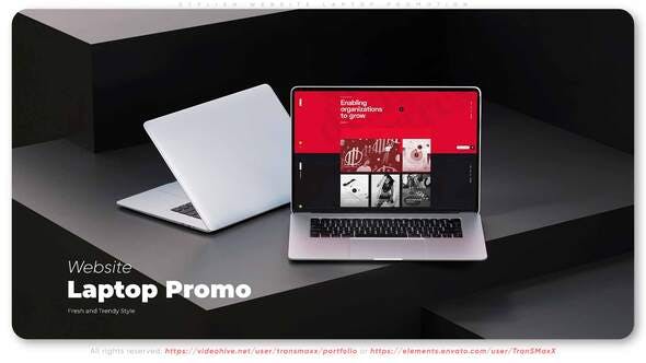 Videohive Stylish Website Laptop Promotion 35242985 1 Videohive Stylish Website Laptop Promotion 35242985