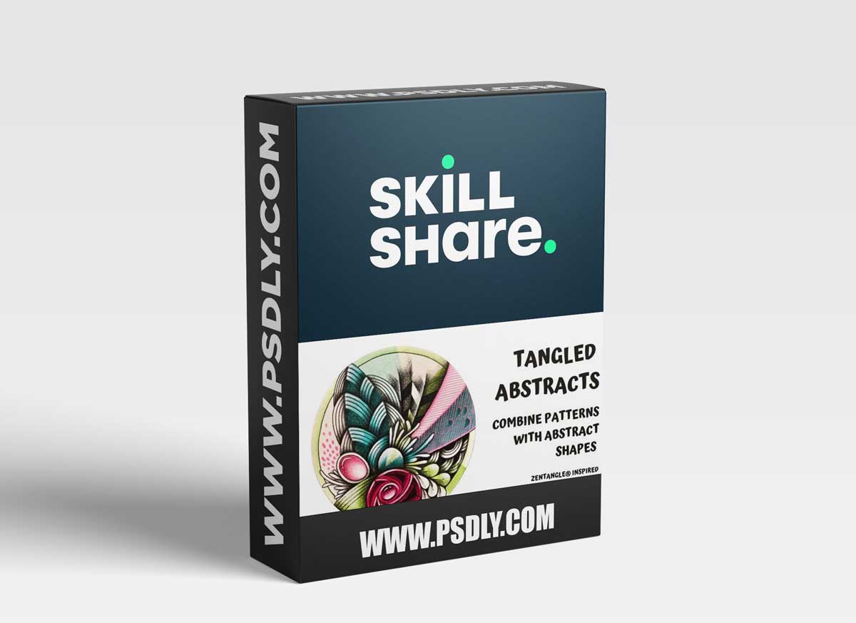 Tangled Abstracts - Draw Patterns and Combine Them With Abstract Shapes 1 Tangled Abstracts - Draw Patterns and Combine Them With Abstract Shapes