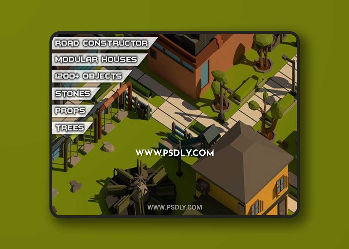 Unity - Poly City - Big Cartoon Pack V1.0 1 Unity - Poly City - Big Cartoon Pack V1.0