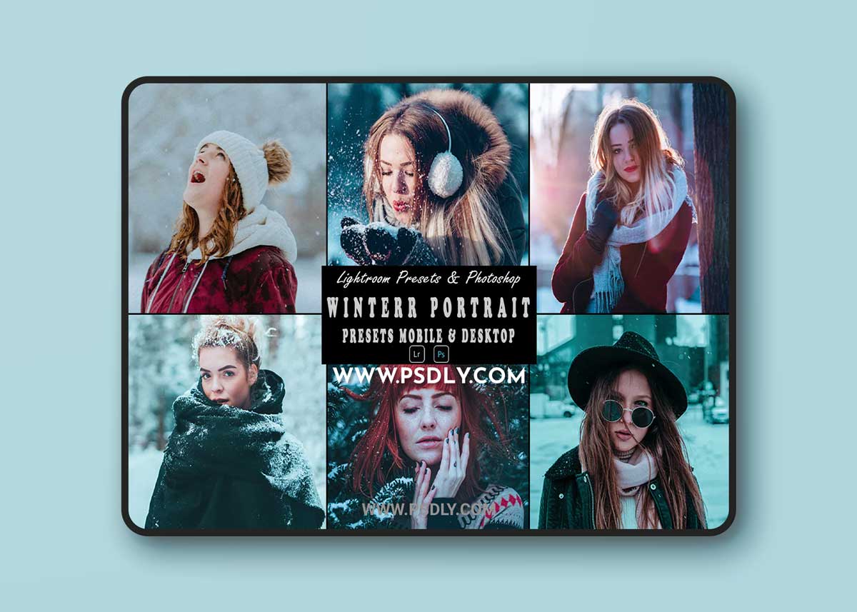 Winter Portrait Presets Mobile & Desktop 1 Winter Portrait Presets Mobile & Desktop