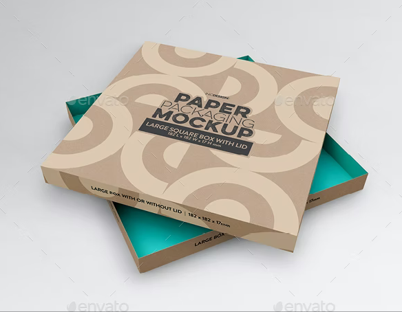 GraphicRiver - Large Square Paper Box and Lid Packaging Mockup 27036185 1 GraphicRiver - Large Square Paper Box and Lid Packaging Mockup 27036185