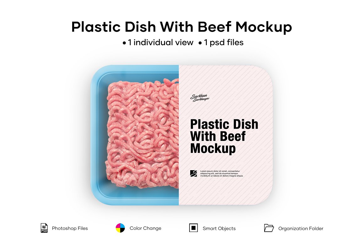 CreativeMarket - Plastic Dish With Beef Mockup 5005127 1 CreativeMarket - Plastic Dish With Beef Mockup 5005127