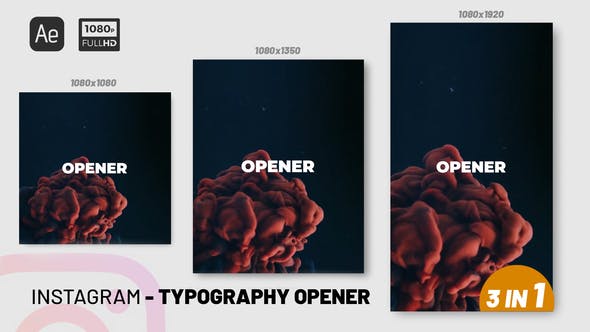 Videohive Instagram Typography Opener 35302983 1 Videohive Instagram Typography Opener 35302983