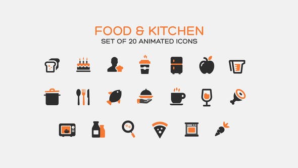 Videohive Food and Kitchen Icons 35554614 1 Videohive Food and Kitchen Icons 35554614