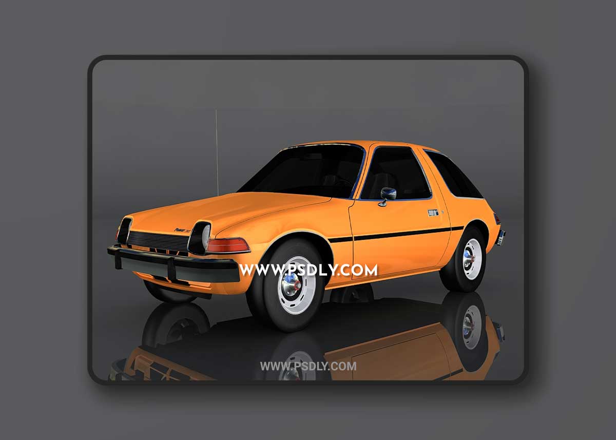 1977 AMC Pacer 3D Model o93257 1 1977 AMC Pacer 3D Model o93257