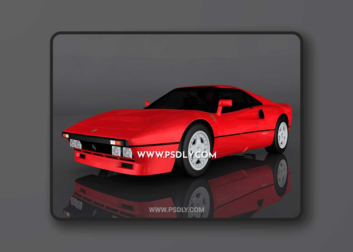 1984 Ferrari GTO 3D Model o92725 1 1984 Ferrari GTO 3D Model o92725