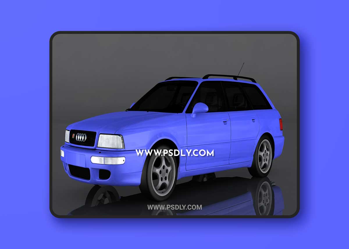 1995 Audi RS2 3D Model o92736 3D Model 1 1995 Audi RS2 3D Model o92736 3D Model