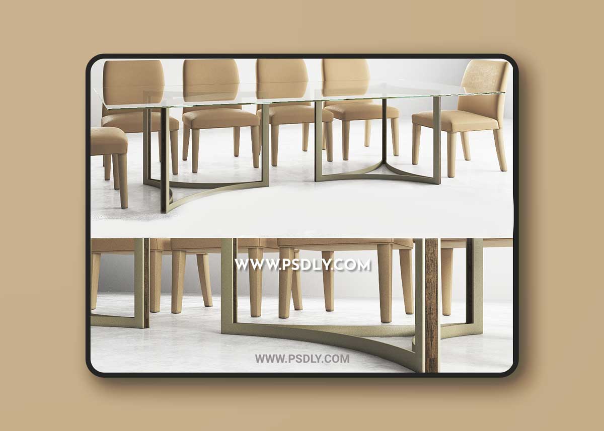 3D Models Table with chairs 008 3D Model 1 3D Models Table with chairs 008 3D Model