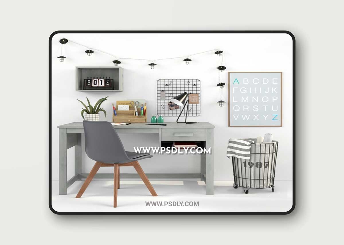 3D Models Writing-table and decor for a child 16 1 3D Models Writing-table and decor for a child 16
