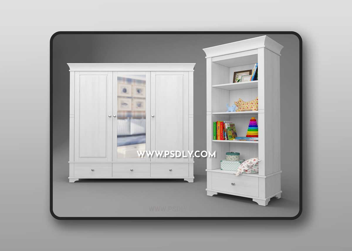 3D model of cabinet of toys 01 1 3D model of cabinet of toys 01