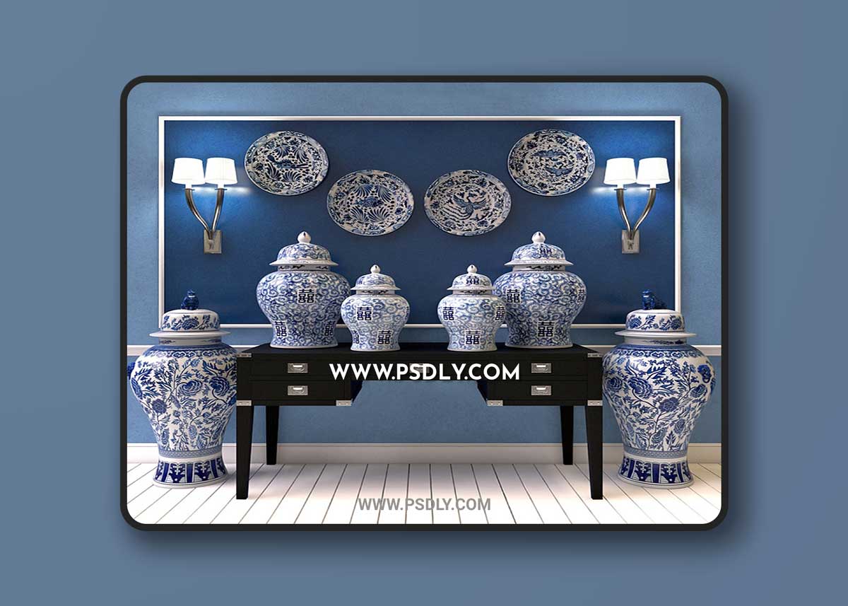 3D model of vases Eichholtz 04 1 3D model of vases Eichholtz 04
