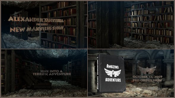 Videohive Book In The Library | Adventure 22510803 1 Videohive Book In The Library | Adventure 22510803