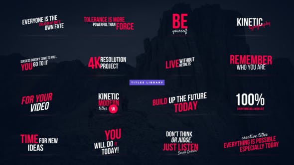 Videohive 18 Kinetic Titles | After Effects 35633303 1 Videohive 18 Kinetic Titles | After Effects 35633303
