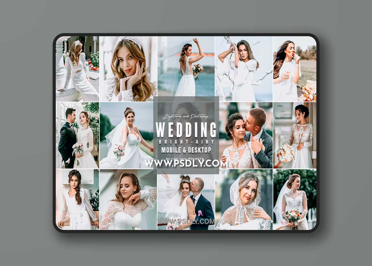 Bright Wedding Actions and Lightroom Presets 1 Bright Wedding Actions and Lightroom Presets