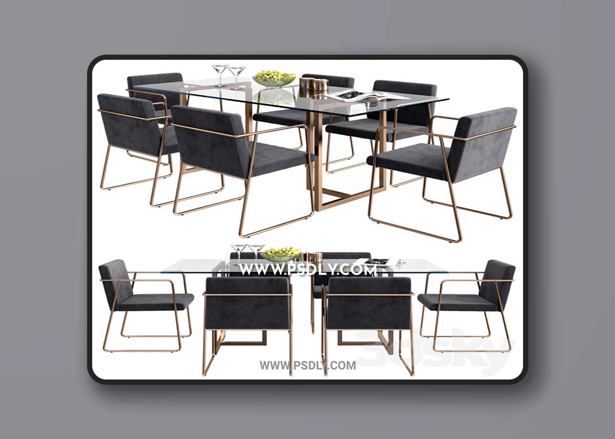 CB2 rouka chair & rectangular dining table 1 CB2 rouka chair & rectangular dining table