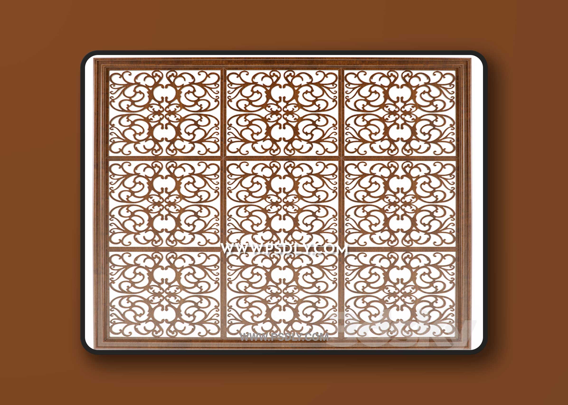 Carved panel from the groups 3D Model 1 Carved panel from the groups 3D Model