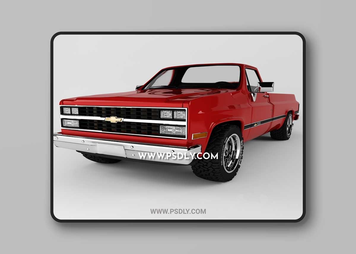 Chevrolet C K 1985 3D Model 1 Chevrolet C K 1985 3D Model