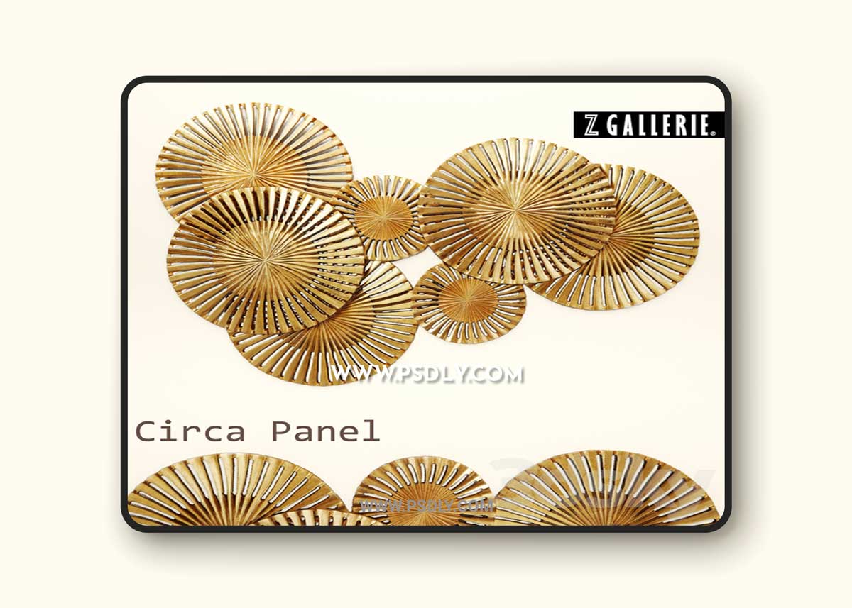 Circa Panel. Z Gallerie 3D Model 1 Circa Panel. Z Gallerie 3D Model